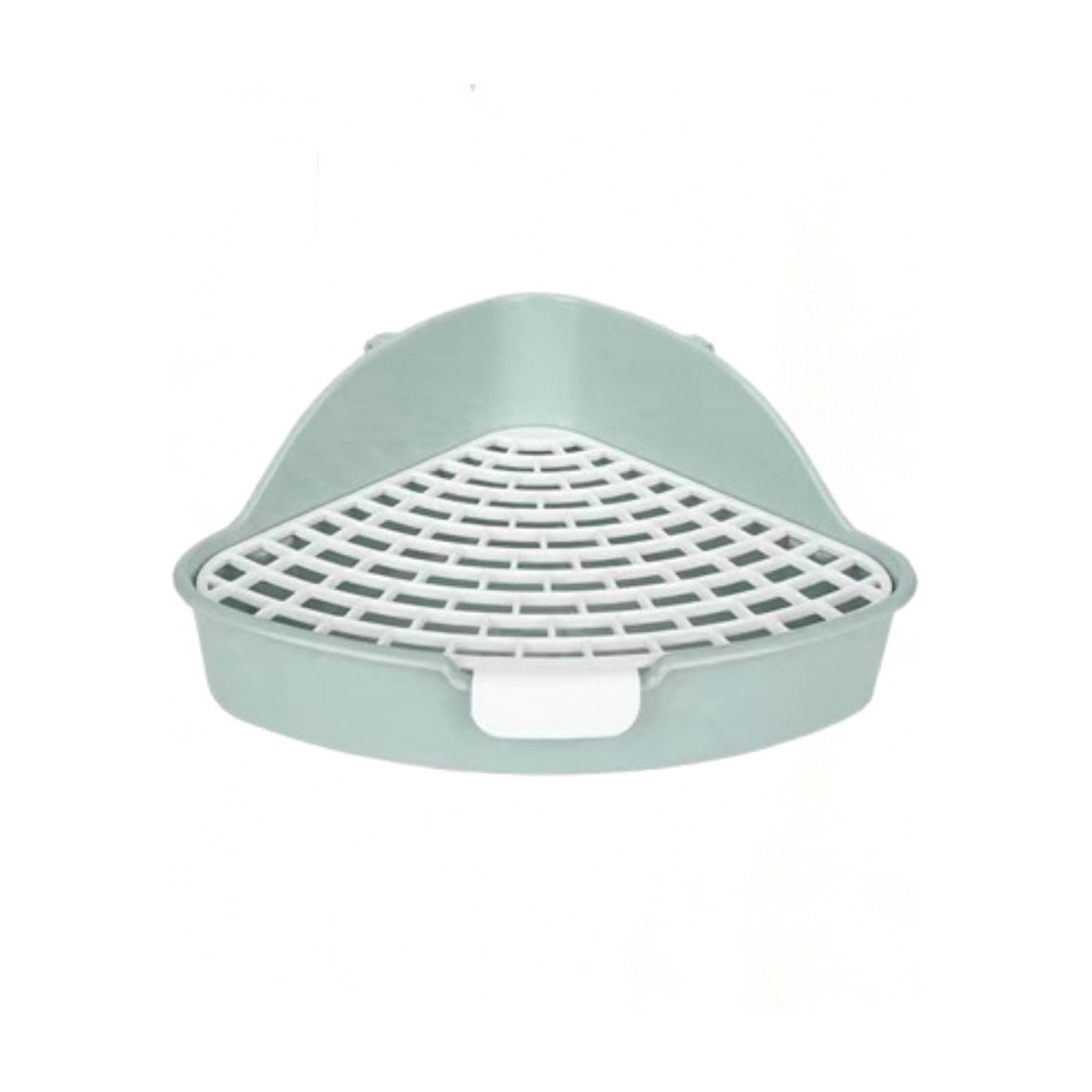 Corner Rabbit Litter Box, Triangle Potty Tray with Grid for Rabbits ...