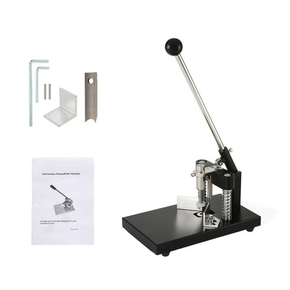 Corner Rounder Cutter Machine R6mm R10mm Heavy Duty Paper Corner Cutter Punch With Paper Holding Device A3 Steel Metal ,Easy to Use