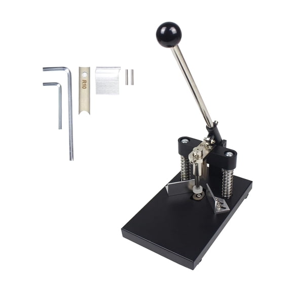 Corner Rounder Cutter Machine,R6mm R10mm Metal Dies Manual Corner Rounder Punch,30mm Thickness Heavy Duty Paper Card Arc Cutting Fillet for ABS Plastic,Aluminum Sheet,Office,Business,PVC