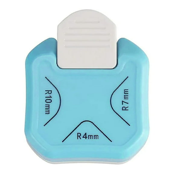 Corner Rounder Punch 3 In 1 Handheld Hole Puncher For Sheet Craft Laminate Card Making Office Supplies Angle Cutterblue1pcs)