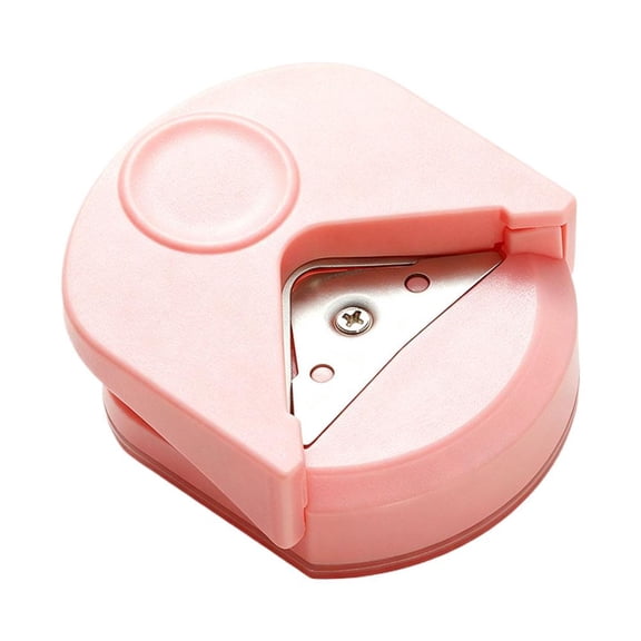 Corner Rounder Punch, 4mm Radius Paper Trimmer for Crafts and Scrapbooking, Pink
