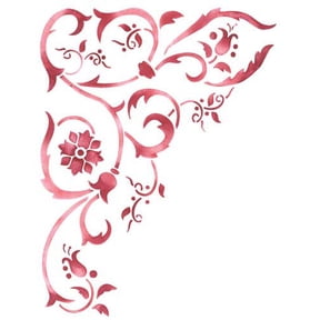 Corner Scroll Wall Stencil SKU #3404 by Designer Stencils