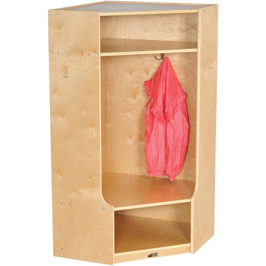 RRI Goods 3-Section Coat Locker with Bench & Cubby Storage