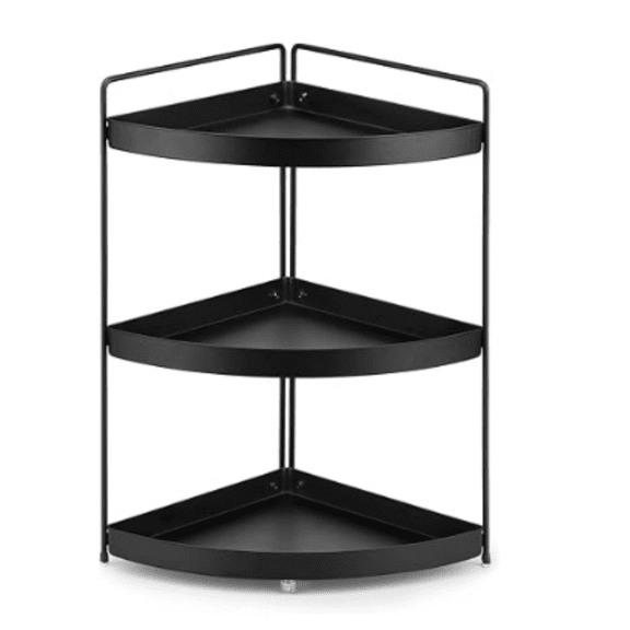 Corner Shelf 3 Tier Bathroom Countertop Kitchen Bathroom Countertop Perfume Trays for Dresser Cosmetic Makeup Organization Standing Shelves Space Saving Holder