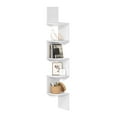 thumbnail image 1 of Corner Shelf Wall Mount 5-Tier Floating Corner Bookshelf Plant Shelf for Bedroom Living Room Bathroom Home Office White, 1 of 7