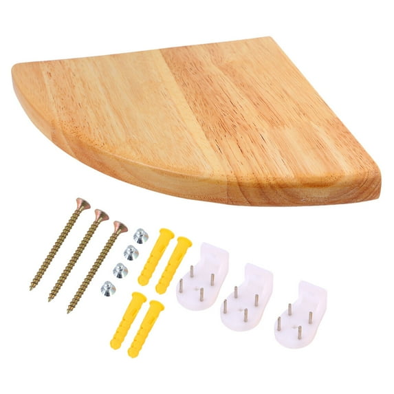 ULTNICE Synthetic Material Floating Corner Shelf Wall-mounted for Decorators 1 Set