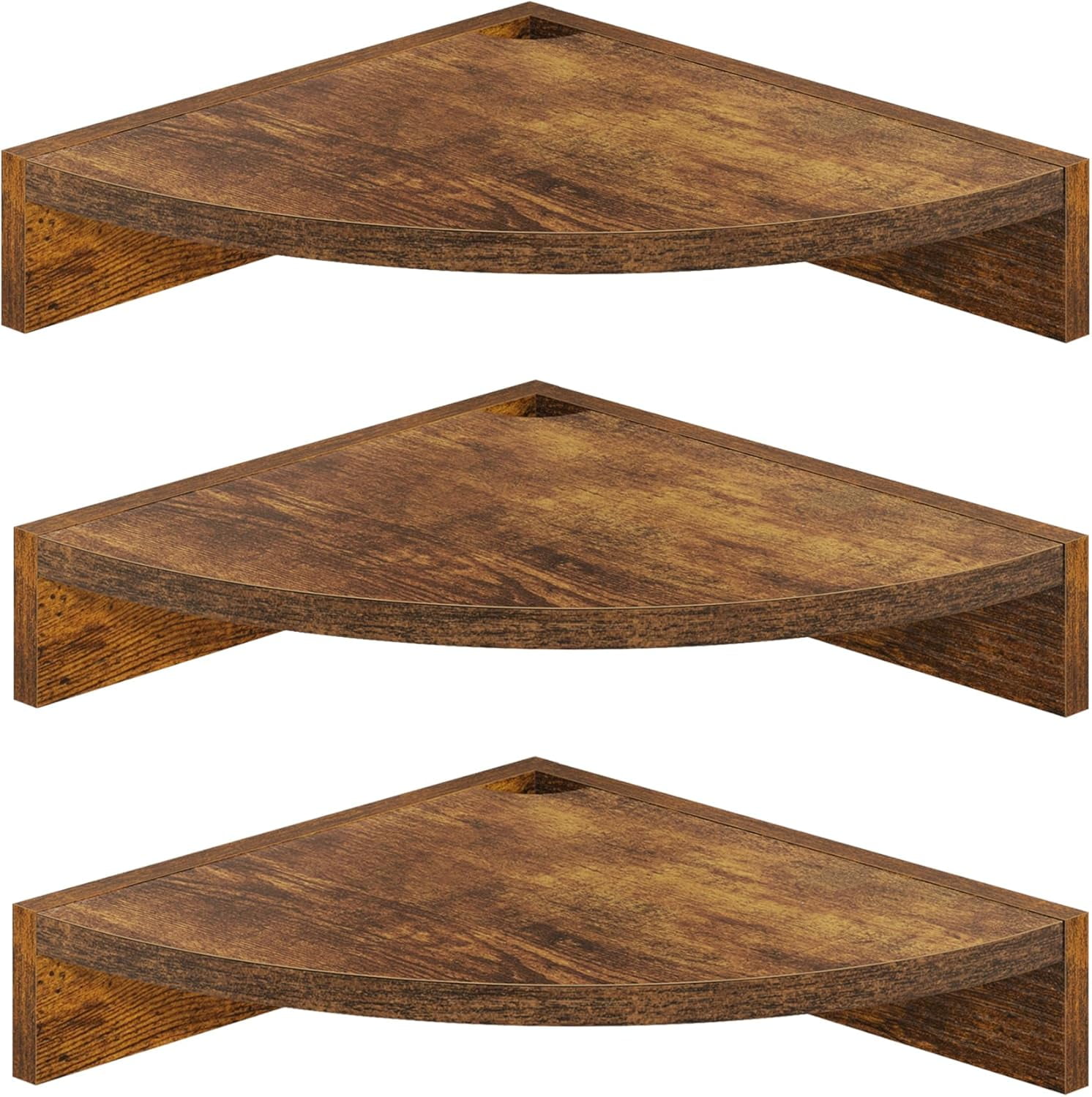 Corner Shelf Wall Mount, Wood Floating Corner Shelves, Corner Wall ...