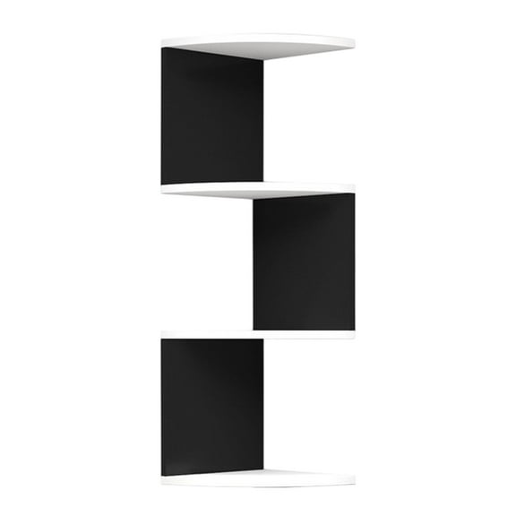Corner Shelf Wall-Mounted, Floating Corner Shelves for Wall, 3-Tier Corner Bookshelves for Living Room, Bedroom, Bathroom, Home Office