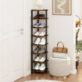 Corner Shoe Rack for Entryway,8Tier Shoe Storage with Adjustable