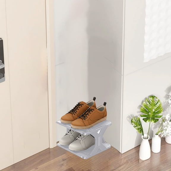 Corner Shoe Rack, Thickened Compact Multi-Tier Shoe Storage Cabinet for Men, Women, Kids, Easy Install, Ventilated Plastic Organizer, Entryway, Bedroom Space-Saving Shoe Holder Organizer