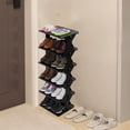 thumbnail image 1 of Corner Shoe Rack, Thickened Compact Multi-Tier Shoe Storage Cabinet for Men, Women, Kids, Easy Install, Ventilated Plastic Organizer, Entryway, Bedroom Space-Saving Shoe Holder Organizer, 1 of 6