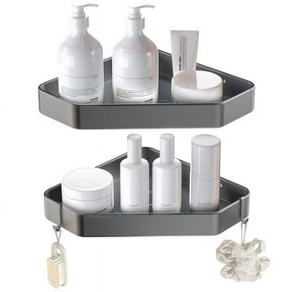 Lovelers Shower Shelves for Inside Shower 2 Pack - Rustproof Bathroom  Corner Shelf for Bath Accessories Storage - Silver Shampoo Holder for  Shower