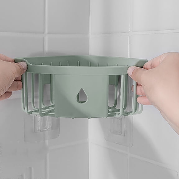 Corner Shower Caddy Bathroom Shelf Storage Basket Wall Mounted Organizer for Shampoo Conditioner
