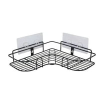 Corner Shower Caddy - No Drill Bathroom Shelf Organizer with Soap Dish, Rust-Resistant Iron Shower Storage for Toiletries in Shower, Kitchen or Office