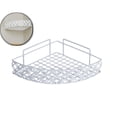 thumbnail image 1 of Corner Shower Caddy Shelf, Punch-Free Bathroom Organizer Rack, Iron Drainage Basket for Shampoo Storage Use, 1 of 5