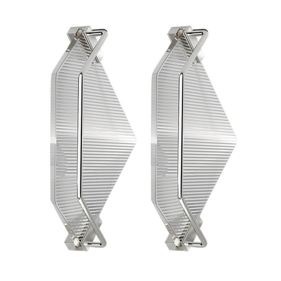 Corner Shower Corner Shelf Heavy Duty Shower Holder for Laundry Double Argent