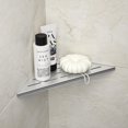 thumbnail image 1 of Corner Shower Shelf 10" Brushed 304 Stainless Steel Slot Design Recessed Corner Shelf Bathroom Shelf Rack for Tiled Wall, 1 of 13