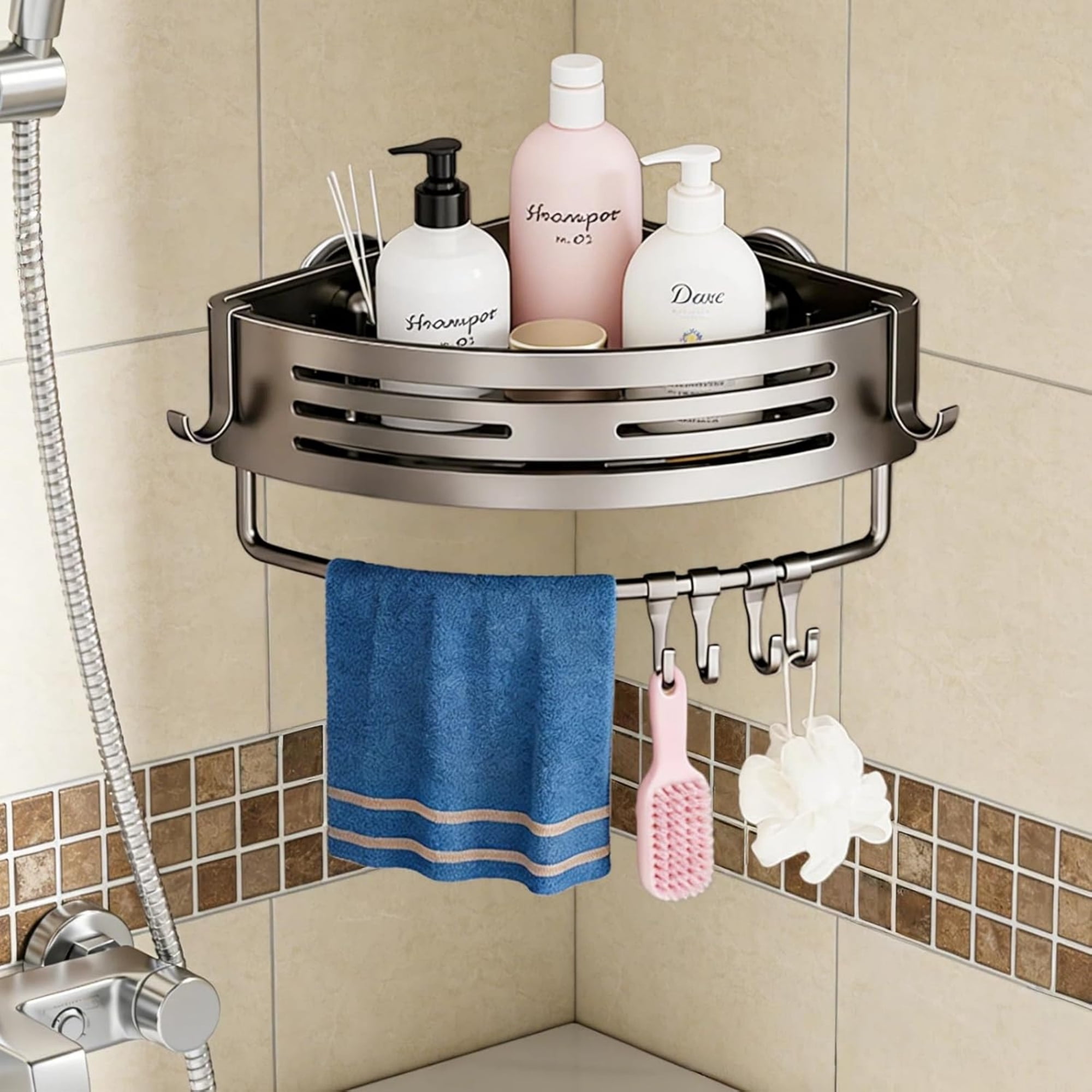 Towel Bar Shower Caddynull