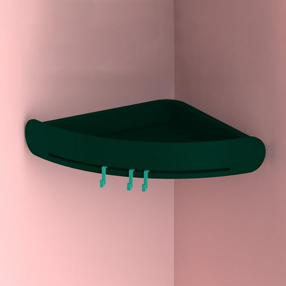 Corner Shower Storage Rack | Suction Cup Wall Mounted Organizer | Holds 12KG | No Drilling Required | Bathroom & Kitchen Organizer | 1-Pack