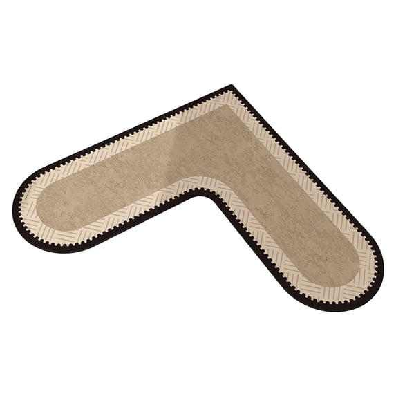 Corner Sink Kitchen Mat, L Shaped Rug for Kitchen, Super Absorbent Kitchen Floor Mats, Anti-Slip Washable Anti-Fatigue Corner Carpet for Sink Area, Oil & Water Proof Kitchen Mat, 20x20IN