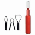 thumbnail image 1 of Corner Smoothing Cutter Handle Set with 3 Blades for PVC Floor Welding Aluminum Alloy Electrode Leveler Tool Red, 1 of 6