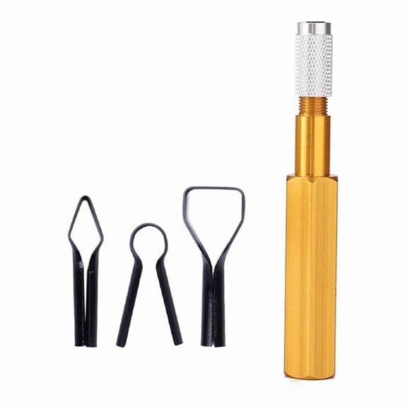Corner Smoothing Cutter Handle Set with 3 Blades for PVC Floor Welding Aluminum Alloy Electrode Leveler Tool Yellow