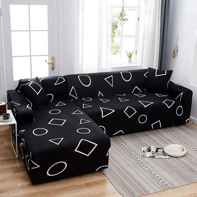 Corner Sofa Covers for Living Room Elastic Cushion Cover Stretch Sofa L