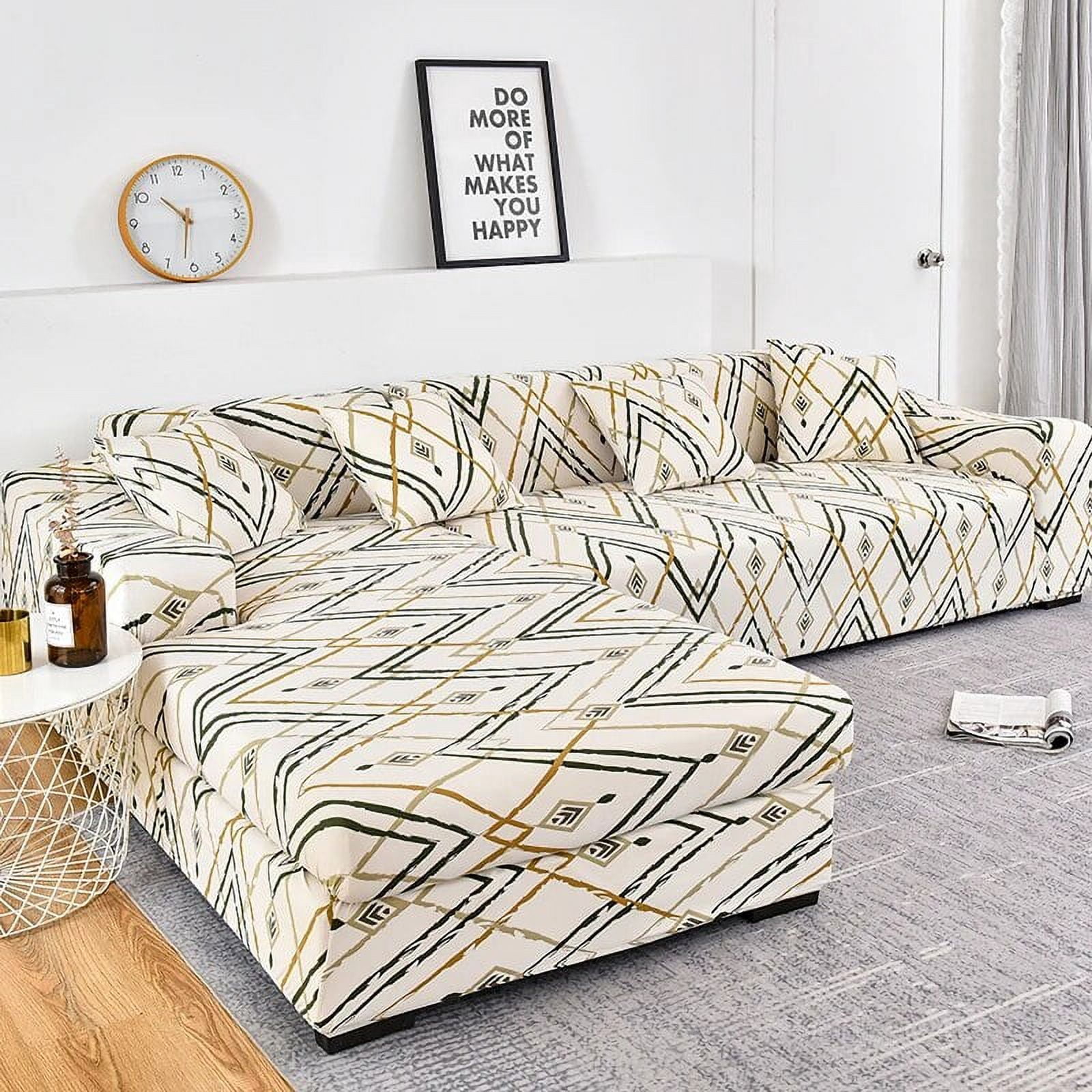 Corner Sofa Covers for Living Room Elastic Slipcovers Cushion Cover ...
