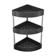 thumbnail image 1 of Corner Spice Rack 3 Tier Countertop Organizer,Triangular Desktop Storage Shelf for Kitchen Bathroom Vanity,Multi-Purpose Shelving Unit for Spices Cosmetics Toiletries,Sturdy Metal Frame Black, 1 of 7
