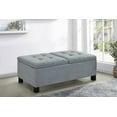 thumbnail image 1 of Corner Split Storage Bench Grey, 1 of 2