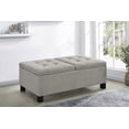 thumbnail image 1 of Corner Split Storage Bench Sandy Beige, 1 of 2