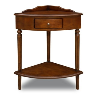 Corner table with drawer outlet