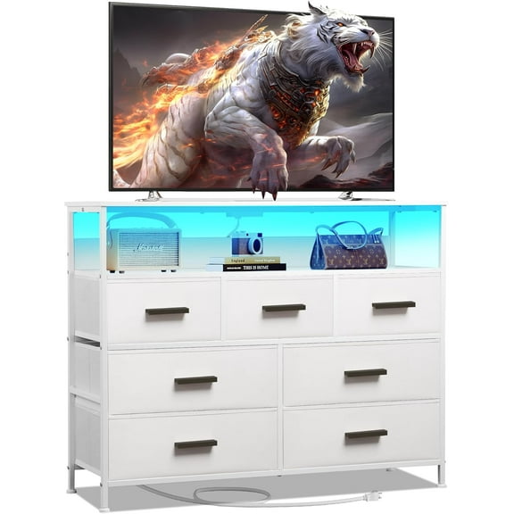 Corner TV Stand for 65 Inch TV, Modern Entertainment Center w/Power Outlet, Storage Shelves&Metal Frame, Media TV Console Table for Living Room, Bedroom, Small Spaces, Black