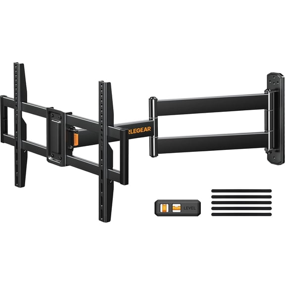 Corner TV Wall Mount Long Arm TV Mount Bracket for 32-75 Inch TVs-Full Motion Wall Mount with 32.37 Extension & Swivel Articulating Arm & Tilt, MAX VESA 600x400mm, Holds up to 100 lbs