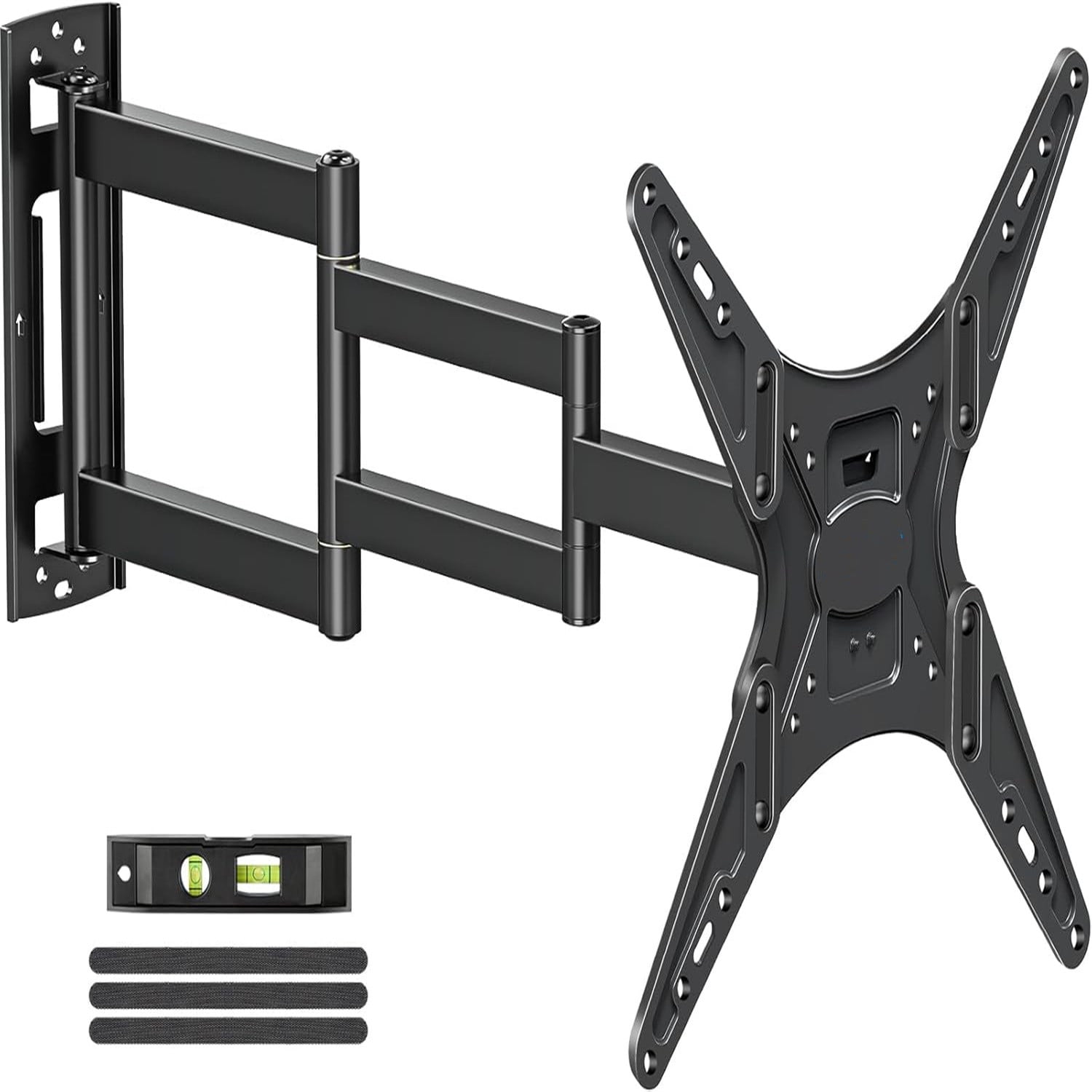 Corner TV Wall Mount for Most 26-65 Inch TVs, Long Arm TV Mount with 30 Inch Extension Arm, Smooth Swivel Tilt Single Stud Full