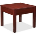 thumbnail image 1 of Lorell Corner Table 24"x24"x20" Mahogany 61623, 1 of 2