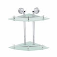 thumbnail image 1 of Corner Tempered Glass Two Tiers Shelf Wall Mount Storage | Renovator's Supply, 1 of 2