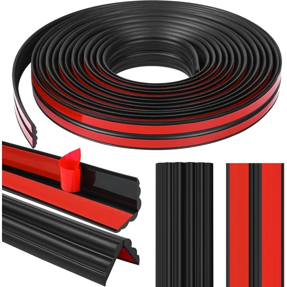 Corner Trim Molding Peel and Stick 0.8 in x 10 Ft Flexible Ceiling Trim Moulding Self Adhesive Corner Wall Protector for Inside & Outside Wall Corner Guards, Black
