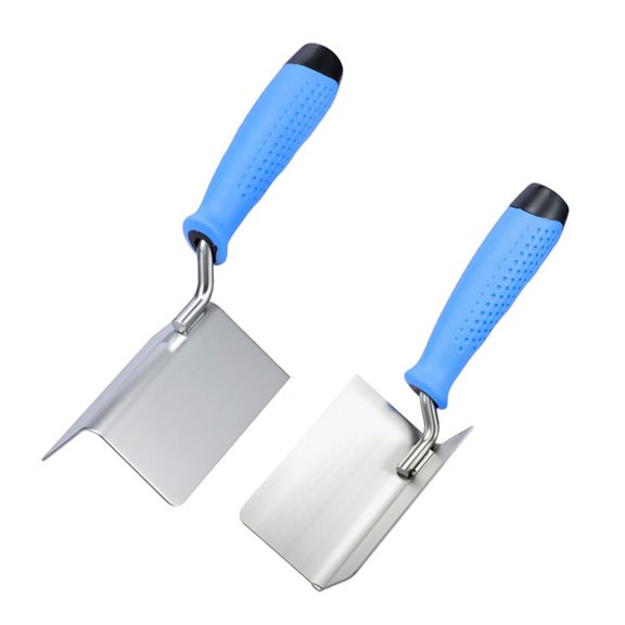 Corner Trowel Stainless Steel with Grip Handle Professional Plastering Tool Wall for Mud Wall Scraping