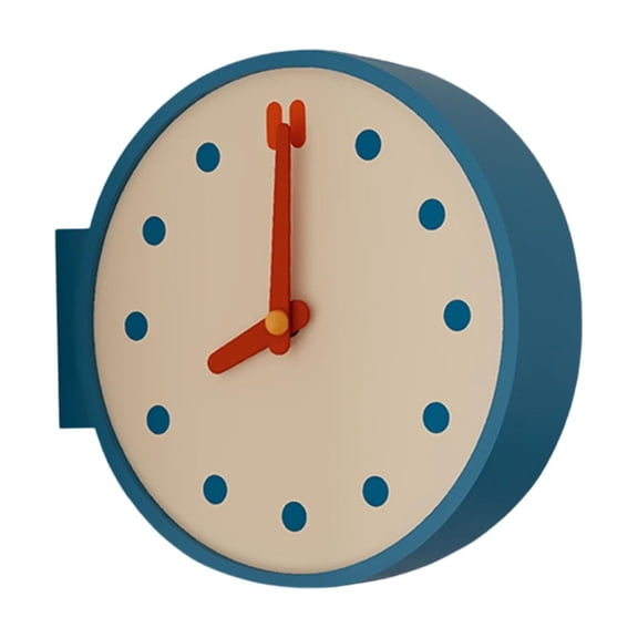 Corner Wall Clock Double Sided Watch Tabletop Clock Acrylic Construction for Bedroom Hotel Dining Room