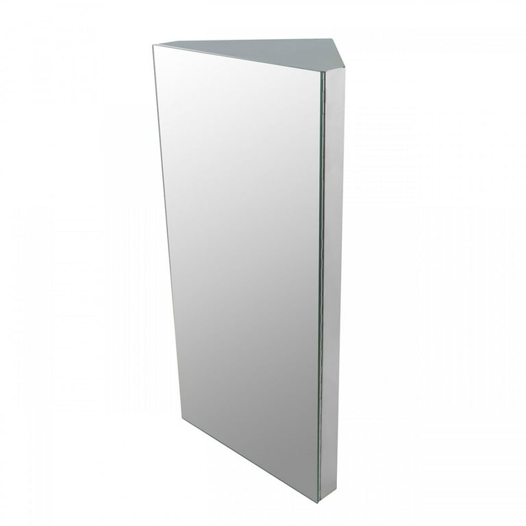 Corner Wall Mount Medicine Cabinet with Stainless Steel Bathroom