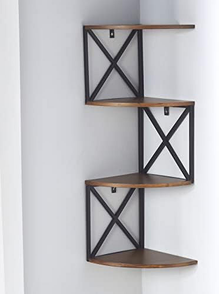 Corner Wall Shelf Rustic Farmhouse Decorative Floating Shelves