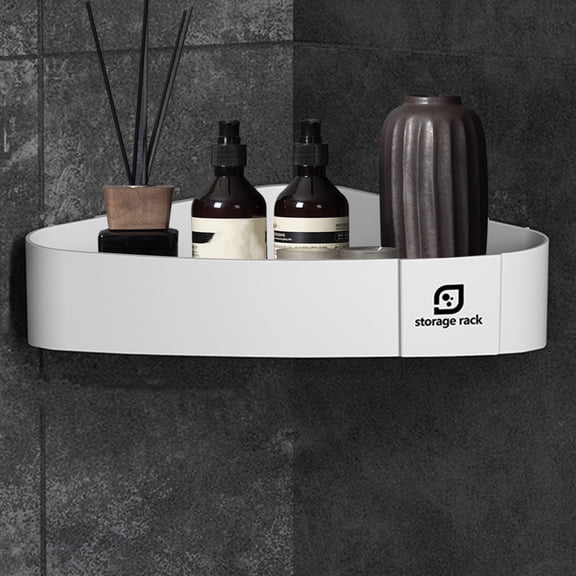 Corner Wall Shelves,Shower Corner Storage Bar,Corner Bathroom Organizer Countertop for Storage,Bathroom Counter Organizer,Bathroom Sink Organizer,Countertop for Storage Bathroom Corner Shelf