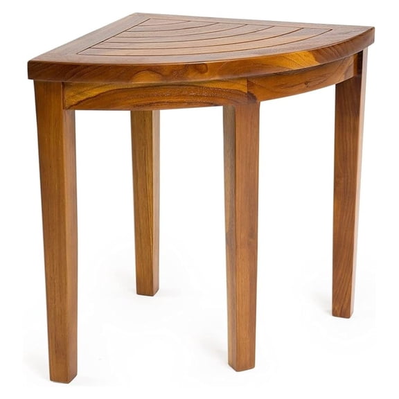 Corner Wood Bath Spa Shower Stool Table Shelf Storage Fully Assembled