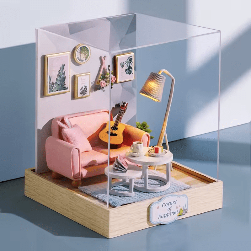 Corner of Happiness Modern Dollhouse Kit - Miniature Wizardi