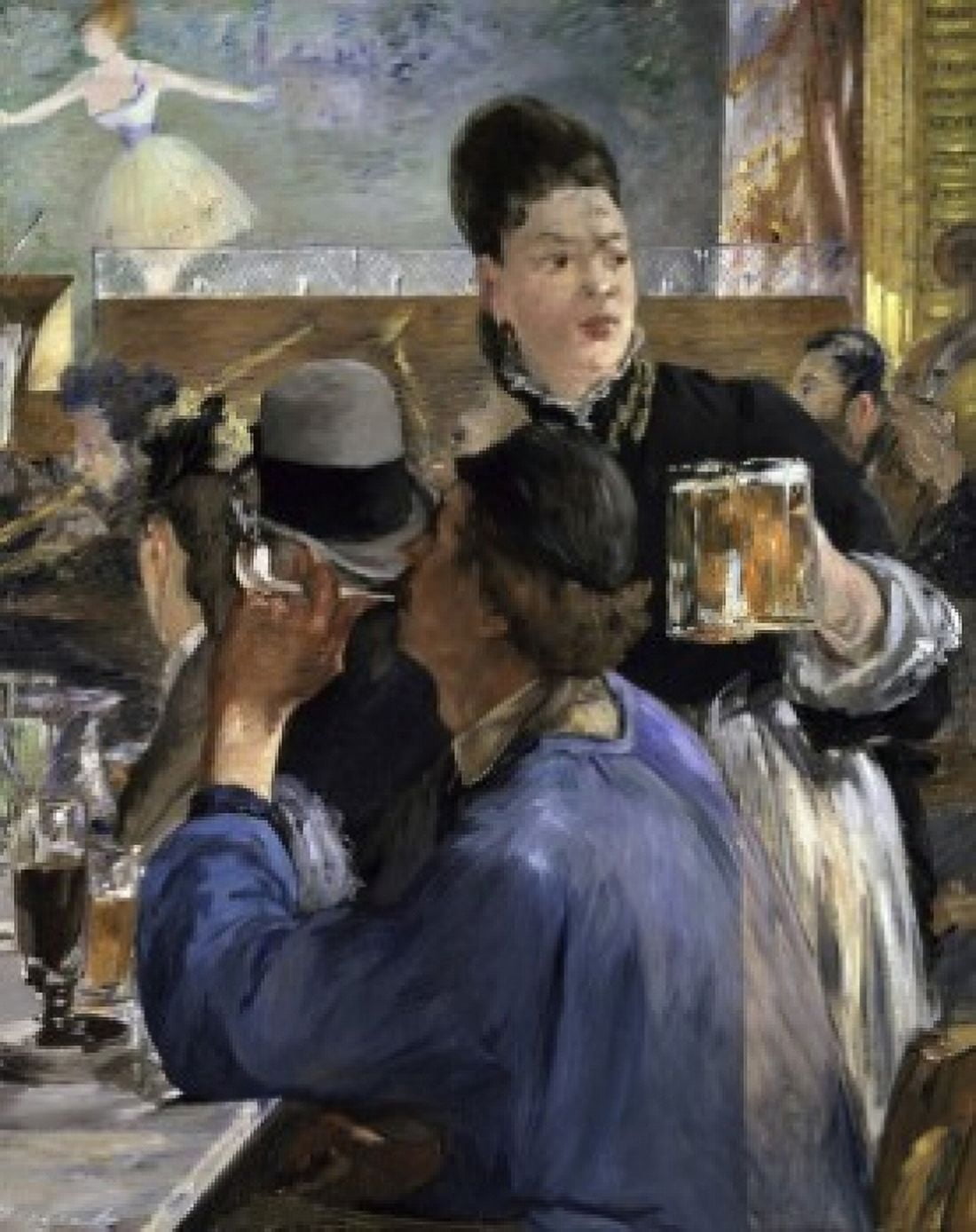 Corner of a Cafe Concert (Coin de Caf-Concert) 1879 Edouard Manet (1832-1883 French) National Gallery London Canvas Art - Edouard Manet (18 x 24)