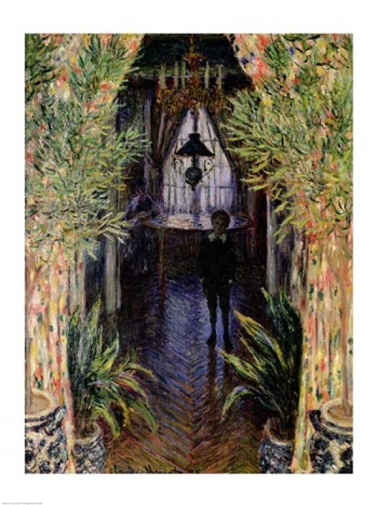 Corner of a Flat at Argenteuil 1875 Canvas Art - Claude Monet (24 x 36)
