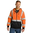 thumbnail image 1 of CornerStone ® A107 Class 3 Heavy-Duty Fleece Full-Zip Hoodie CSF300 - Safety Orange Size M, 1 of 3