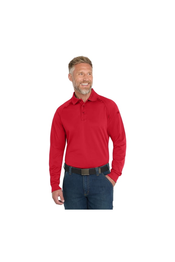 Unisex Select Long Sleeve Snag-Proof Tactical Polo | Tough & Reliable Collared Work Shirt for Men & Women, Relaxed Fit Top with Dual Pen Pockets & Mic Clips
