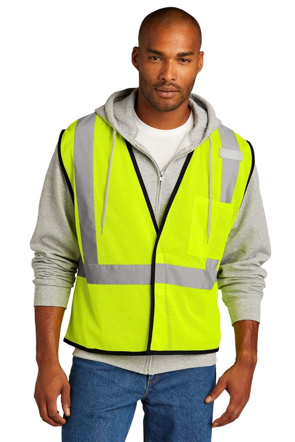 ANSI 107 Class 2 Economy Mesh One-Pocket Vest. CSV100